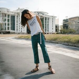 Anthropologie Women’s Austin Camo High Rise Cargo Cropped Pants In Size 27